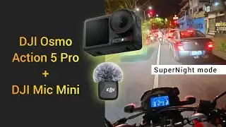 Abandonei a GoPro! Primeiro teste noturno com DJI Osmo Action 5 Pro + DJI Mic Mini