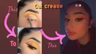 Cut crease sunset/sunrise makeup tutorial | Valentine&rsquo;s Day look (full glam) 