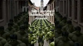 Hulk vs Monster of all YouTube channels #hulk #shorts