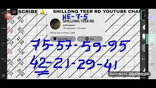 12-01-2026 Shillong Teer FR 20 SR 93 Single House Single Ending Formula Guti 👈