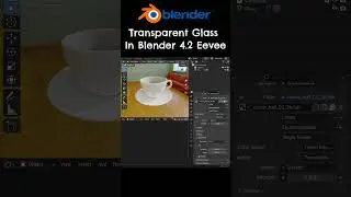 How to Make Transparent Glass In Blender 4.2 Eevee #blender3d #3d#blendertutorial