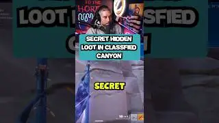 SECRET LOOT ROOM in Classified Canyon #fortnite #secret #tipsandtricks #strategy #streamer #shorts