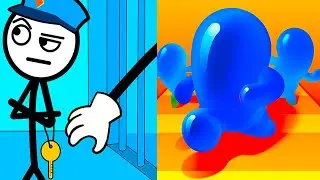 Thief Puzzle vs Join Blob Clash 3D ⭐🔴👽⭐️ Hard Levels Challenge Walkthrough Gameplay Ep64