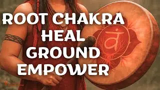 SHAMANIC DRUM MUSIC HEALING | ROOT CHAKRA ACTIVATION GROUNDING ENERGY STABILITY & POWER
