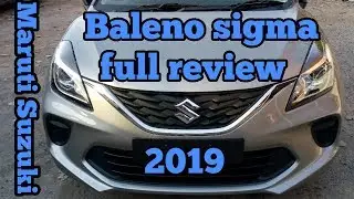 Maruti Suzuki Baleno sigma 2019 facelift  real review interior and exterior features and price