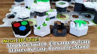 Neue 3D-Druck-AddOns für GraviTrax Power: Stop&Go-Switch ➕ Elevator-Aufsatz ➕ Starter-Aufsatz