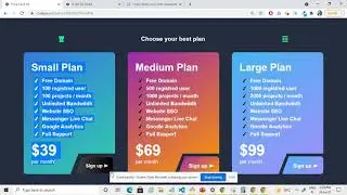 3. Mini Project - Price Table[HTML5, CSS3] المشروع الثالث