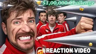 Reaction on mr. Beast giving $1 lakh dollar to winner 😍