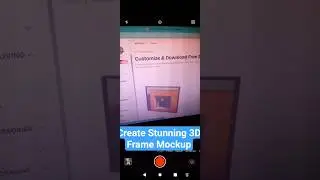 Prepare 3D Picture Frame Mockup Fast in 1 Min