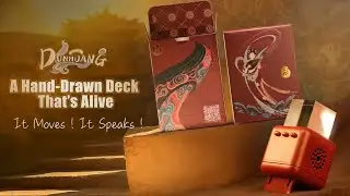Now on Kickstarter: Hand-Drawn Flying Apsaras AR+Al Storytelling Playing Cards