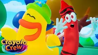 Is That a BALLOON DUCK?! @CrayolaCrewOfficial | Fun Imagination Adventure Cartoons for Kids