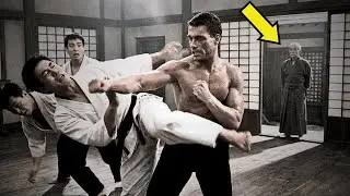 Van Damme Was Sparring 3 Men When His Old Sensei Walked In --- What He Said Left Everyone Silent