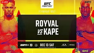 UFC Fight Night: Royval vs. Kape | LIVE STREAM | MMA Fight Companion PRELIMS & MAIN CARD APEX