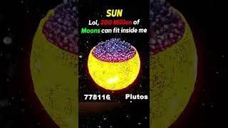 ☀️ Sun vs Earth vs Pluto