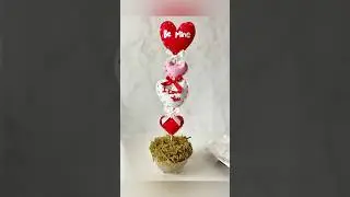 #valentinesday #topiary #diy #dollartreediy #makeitwithmichaels #valentinesdiy