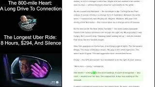 Heartwarming Short Story: The Longest Uber Ride