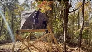Build a deer blind platform with me plus Barronett SPY 5 review