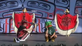 Expo 2020 | Dancers of Damelahamid Masked dance performance from Canadian dance company