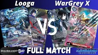 Loogamon VS WarGreymon X Antibody | Digimon Card Game | BT15 Exceed Apocalypse