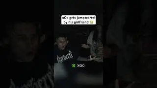 xQc Gets JUMPSCARED By His GIRLFRIEND 😭 #xqc #jumpscare #funny