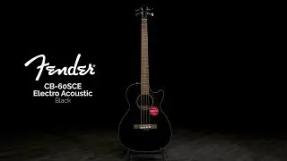 Fender CB-60SCE Electro Acoustic Bass, Black | Gear4music demo