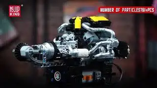 Mould King 10207 PAG Supercar V12 Engine- Banggood Toy