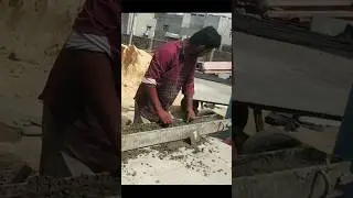 Cement RCC pole making | rcc boundary wall pole | compound wall #shorts #cement #viral