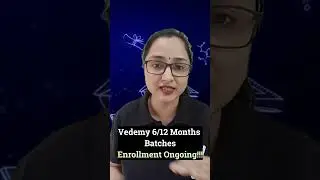 Vedemy CSIR Life Science 6/12 Months Online Batches | Enrollment Ongoing | Jyoti Kumari |