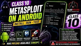 Install Metasploit on Android with Termux | Run & Test in a Safe Lab | Class 10