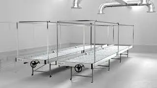 Harvester Horticulture Rolling Benches and Trays