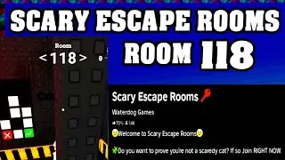ROOM 118 SCARY ESCAPE ROOMS Roblox Walkthrough [Full Guide English] 🗝️