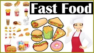 Junk food Name | Junk Food | Fast Food Name with Picture | Fast Food Name | Food Vocabulary |
