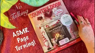 ASMR Valentines Catalog On Rainy Day! (No talking version) Crinkly page turning~Country Door!
