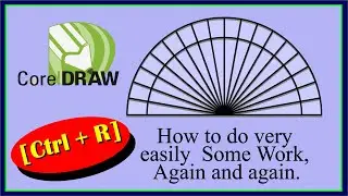 How to do very easily  Some Work, Again and again, Using Corel Draw [Ctrl + R]. Draw a Rapporteur