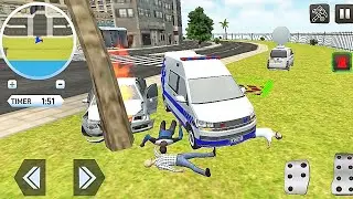 Roof Jumping Ambulance Simulator #1 Rooftop Stunts Rescue Driver - Android Gameplay