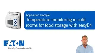 Temperature monitoring in cold rooms for food storage with easyE4