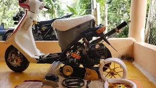 HONDA DIO AF18 TO 120cc A RADIADOR, NEW ENGINE MORE POWERS.