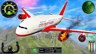 Real Flight Airplane City Pilot Simulator - Plane Boeing Emergency Landing - Android Gameplay
