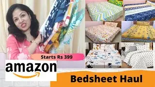 Amazon Bedsheet Haul | Bedsheet Collection | Amazon Home decor Haul | Amazon Haul 2021 | try on haul