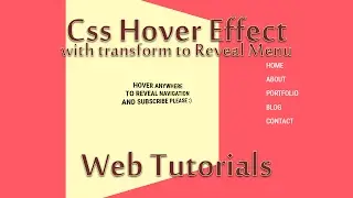 Css Hover Effect - Menu transform  ( Web tutorials / уроки по веб )