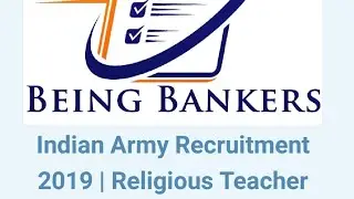 Indian Army Recruitment 2019 | Religious Teacher