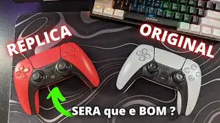 CONTROLE T28  REPLICA  VS ORIGINAL  CONTROLE   DUALSENSE PS5  (Comparativo)