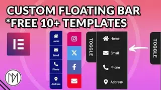 Custom Floating/Sticky Bar for Menu, Socials, CTA and More - Elementor Tutorial