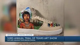 Positively Oklahoma Update: Trail of Tears Art Show Sneaker Art