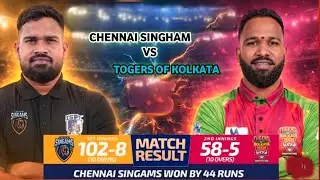 Tigers Of Kolkata vs Chennai Singham 2ns innings match | ISPL SESSION 3 