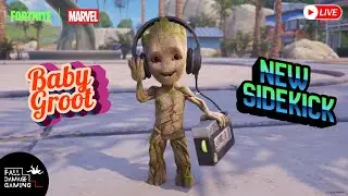 *FORTNITE CHAPTER 7* I AM GROOT | NEW SIDEKICK | JAM TIME #marvel #fortnite #live #youtube