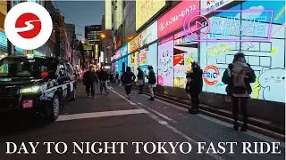 【4K Live】Tokyo Cycling Tour | Day to Night Fast-Paced Ride: Ueno, Akihabara & More