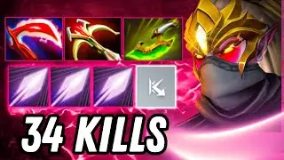 Desolator + Daedalus + Swift Blink Templar Assassin 7.37e🔥🔥🔥 34Kills Carry Dota 2