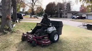Exmark Lazer Z HP 52&rdquo; - Leaf Bagging Cleanup