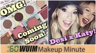 The Balm's NEW In the Balm of Your Hand Palette! + Desi x Katy MAKEUP Line! OMG! | Makeup Minute
